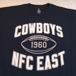 Dallas Cowboys Graphic Short Sleeve Football T Shirt Mens Size Large L Blue